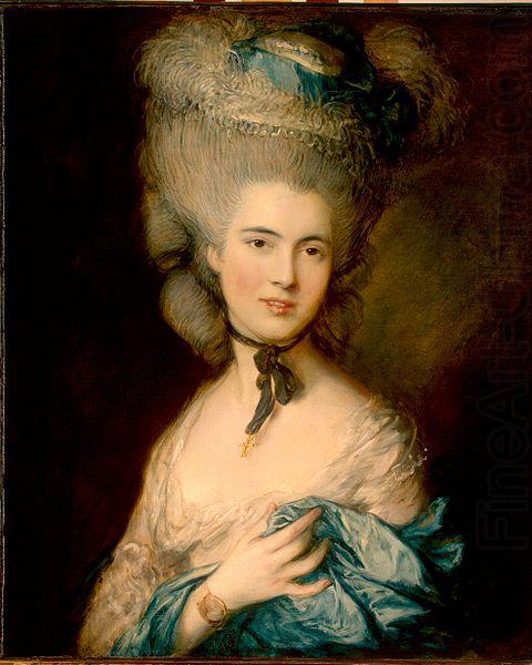 Thomas Gainsborough Woman in Blue china oil painting image